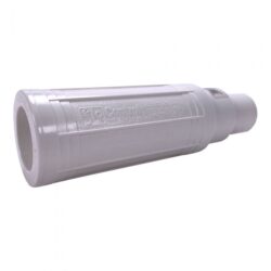 Product image of a telescopic coupling used for PVC pipe repairs.