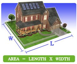 Measuring a House Length X Width