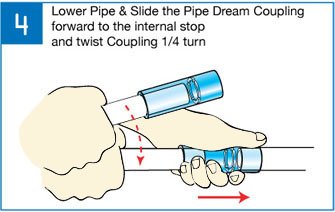 Repairing PVC using Pipe Dream Straight step 4