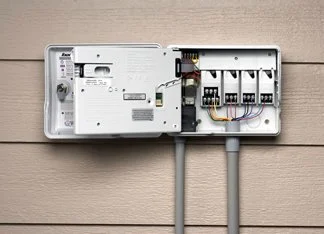 How To Add Modules To A Modular Irrigation Controller 6 Irrigation controller open with completed wiring