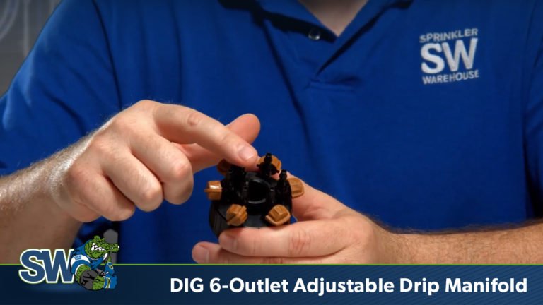 DIG 6-Outlet Adjustable Drip Manifold