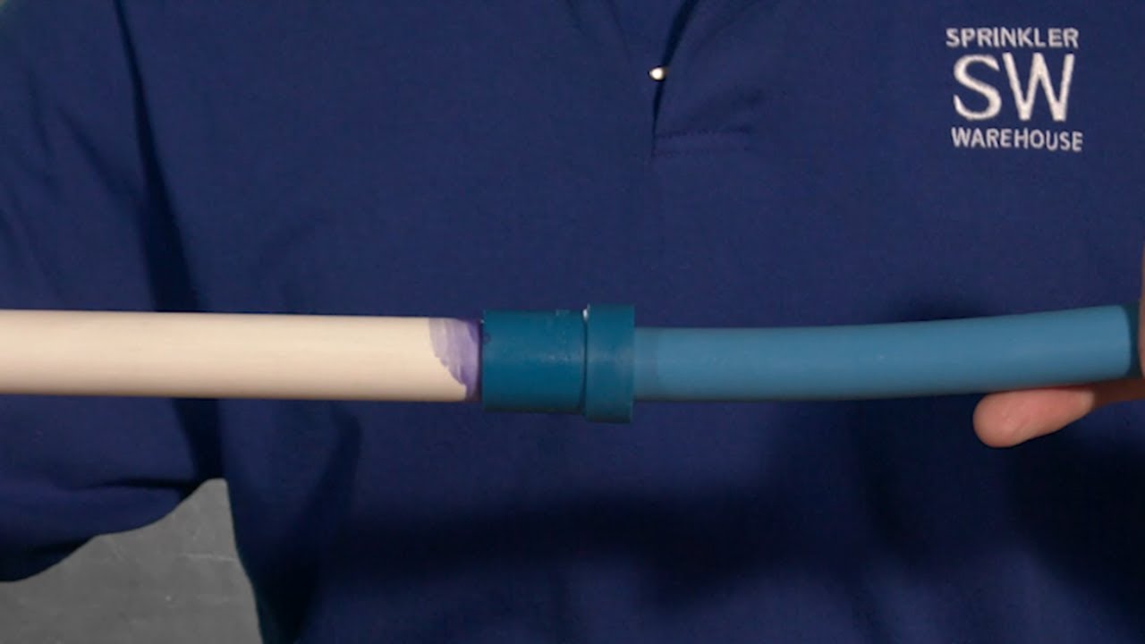 This image is the thumbnail for a video showing how to connect pvc to blu-lock using an adapter.