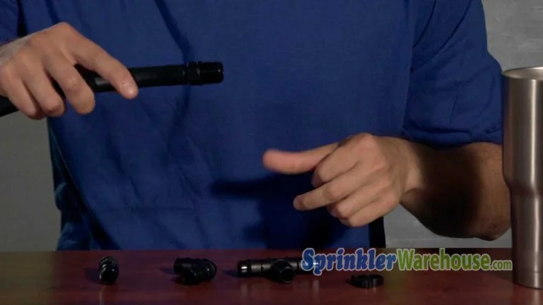 Tutorials Install & Design 25 This video thumbnail shows a few poly fittings for drip irrigation.