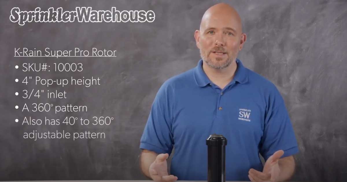 KRain SuperPro Adjustable Rotor Sprinkler School