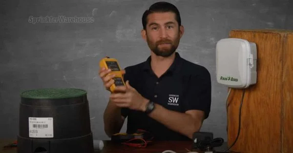 This is a video thumbnail for a video about troubleshooting sprinkler valve problems.