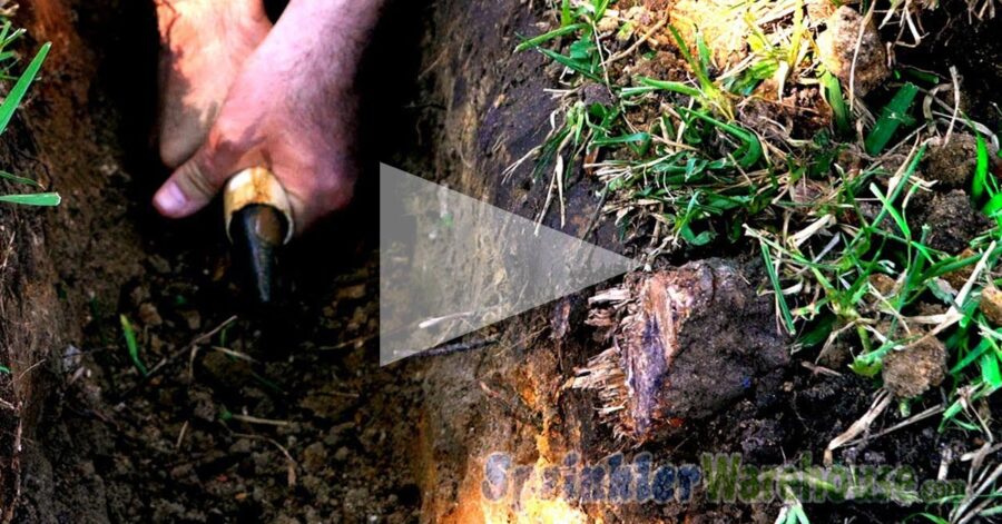 How To Dig & Run Pipe Under A Driveway Or Sidewalk | Sprinkler School