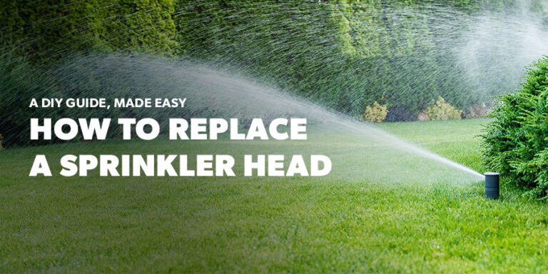 sprinkler head spraying water over a beautiful green lawn