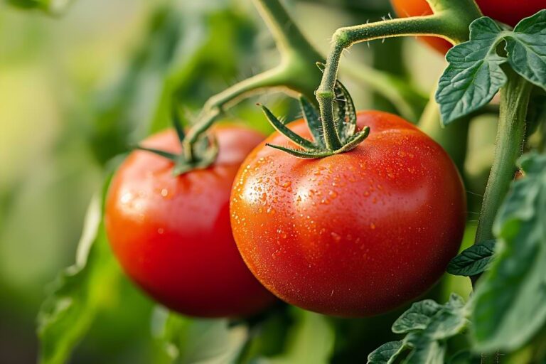 Tutorials Install & Design 5 Two vibrant red tomatoes on a vine.
